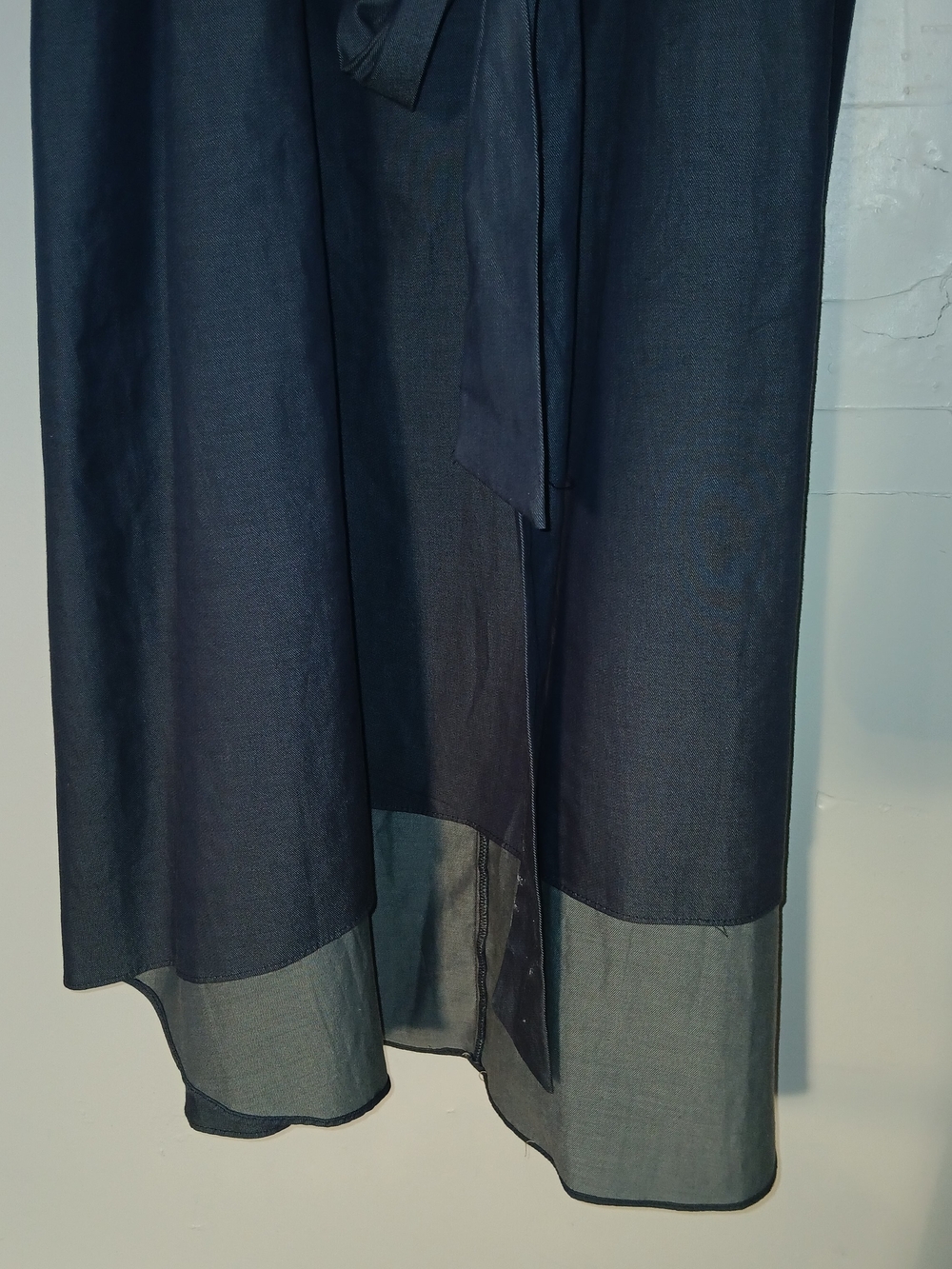 Ava & Viv Navy High-Low Sundress with Waist Tie - Picture 3 of 11